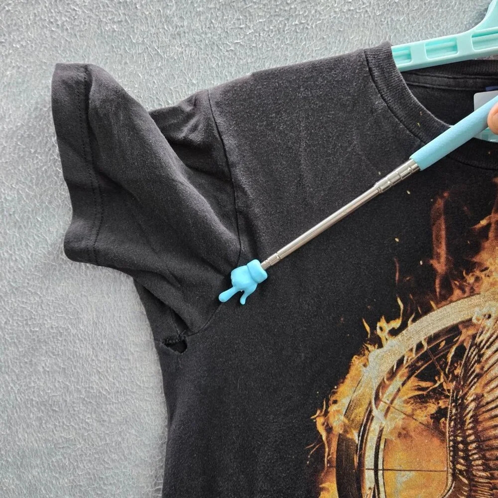 Hunger Games Women Shirt S Black Graphic Print Mocking Jay Short Sleeve‎ READ